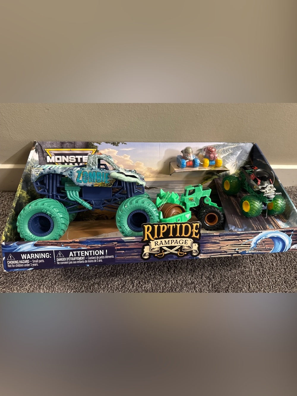 Monster Jam Riptide Rampage 5-pack - brand new